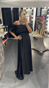 Lila Black Dress