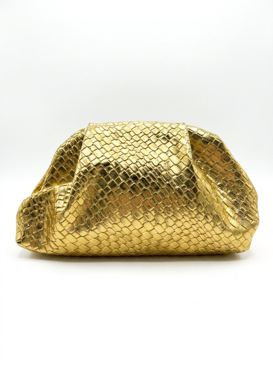 Gold Big Clutch